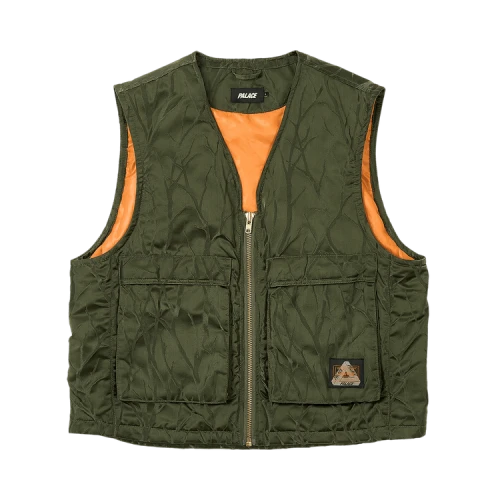 Palace x Porter-Yoshida & Co. Tanker Field Vest 'Olive/Jacquard'