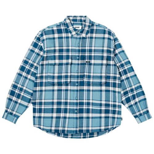 Palace Check Shirt 'Navy'