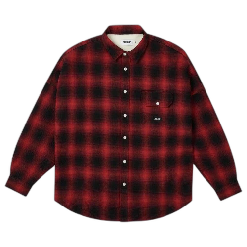 Palace Ombre Flannel Shirt 'Red'