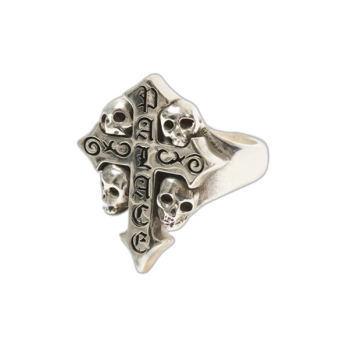 Palace TGF Skull Cross Ring 'Silver'