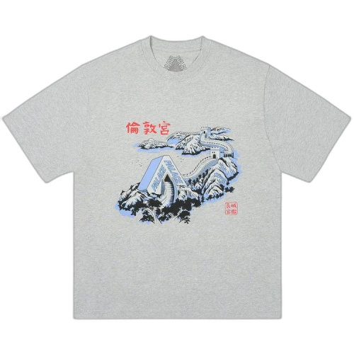 Palace Great Wall Of Tri-Na T-Shirt 'Grey Marl'