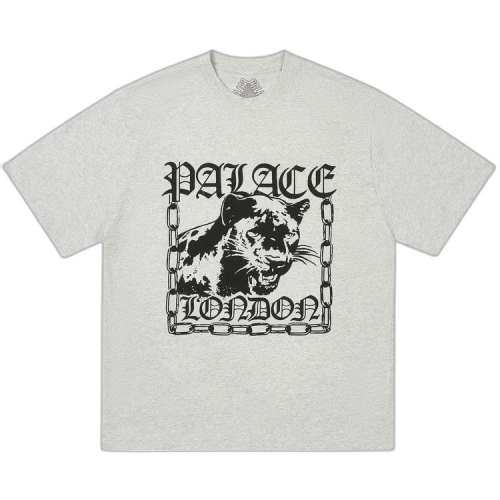 Palace Panther T-Shirt 'Grey Marl'