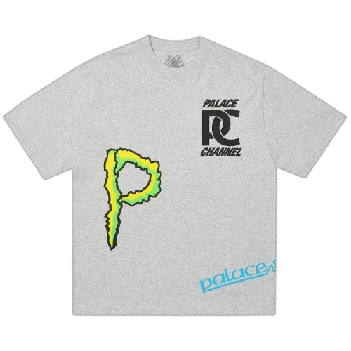 Palace Sponsor T-Shirt 'Grey Marl'