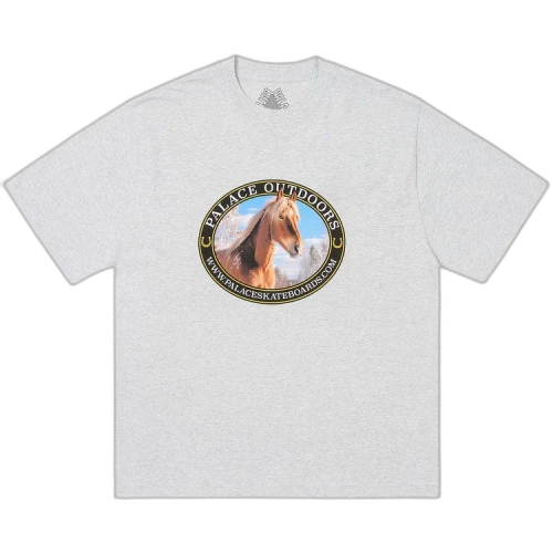 Palace Equestrian T-Shirt 'Grey Marl'
