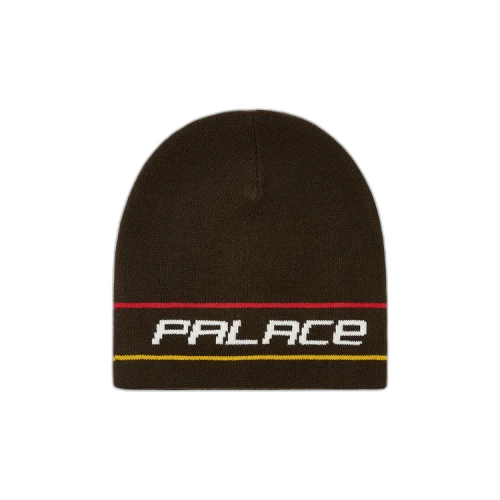 Palace Stripe Nein Cuff Beanie 'Brown'