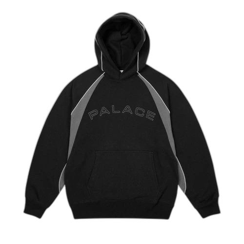 Palace Piped Panel Hood 'Black'