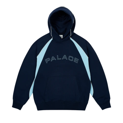 Palace Piped Panel Hood 'Ocean Blue'