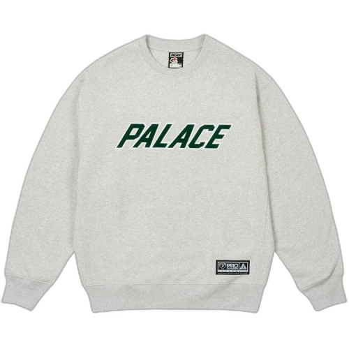 Palace Appliqué Team Crew 'Grey Marl'