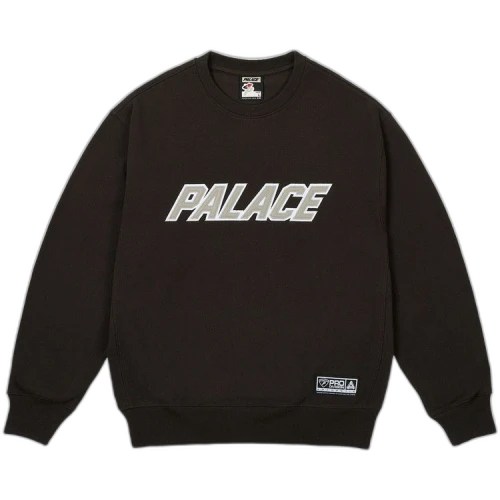 Palace Appliqué Team Crew 'Black'