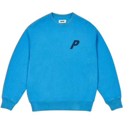 Palace Pigment P3 Crew 'Ocean Blue'