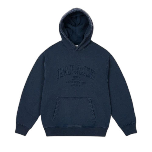 Palace Unitas Pigment Wash Hood 'Navy'
