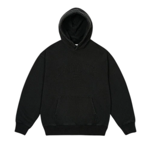 Palace Unitas Pigment Wash Hood 'Black'