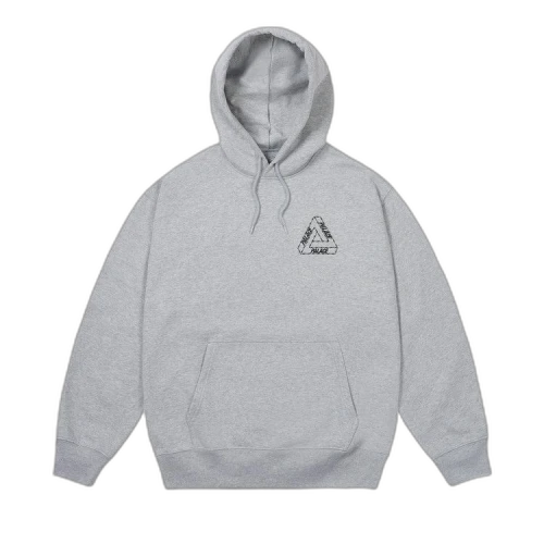 Palace Barbed Tri-Ferg Hood 'Grey Marl'