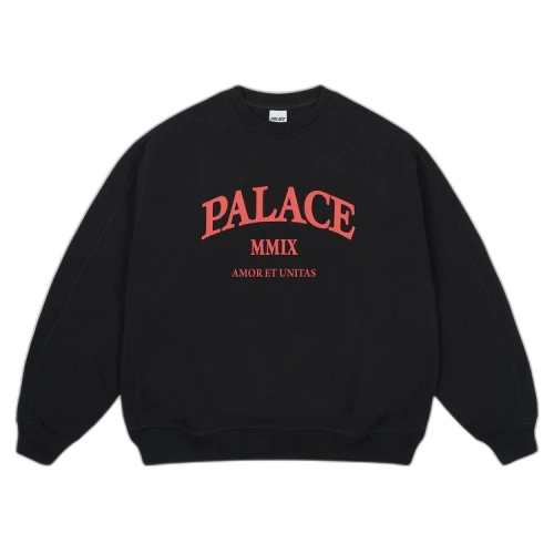 Palace Unitas Oversized Crew 'Black'