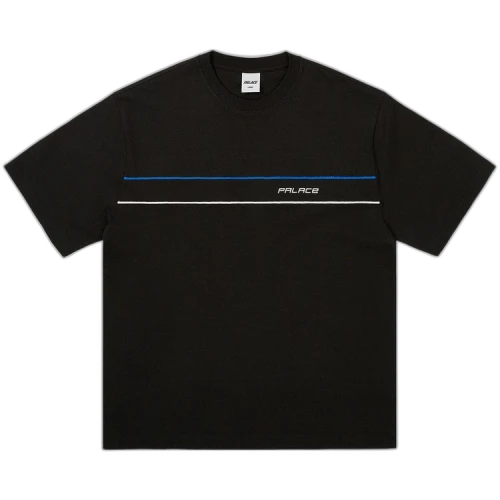 Palace Piped Panel T-Shirt 'Black'