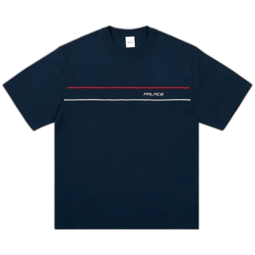 Palace Piped Panel T-Shirt 'Navy'