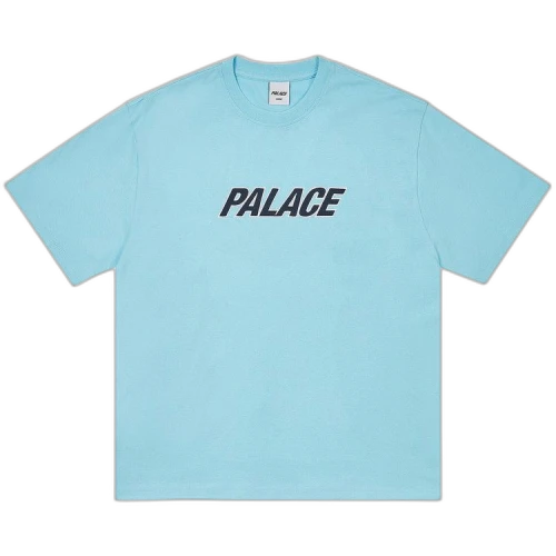 Palace Heavy Font T-Shirt 'Skyline Blue'
