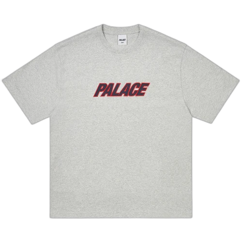 Palace Heavy Font T-Shirt 'Grey Marl'