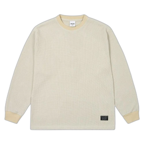 Palace 2-Tone Waffle Long-Sleeve 'Stoney Grey'