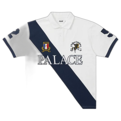 Palace Geezer Polo 'White/Navy'
