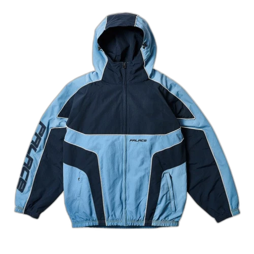 Palace Piped Hooded Shell Jacket 'Blue'