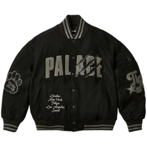 Palace Tora Tora Varsity Jacket 'Black'