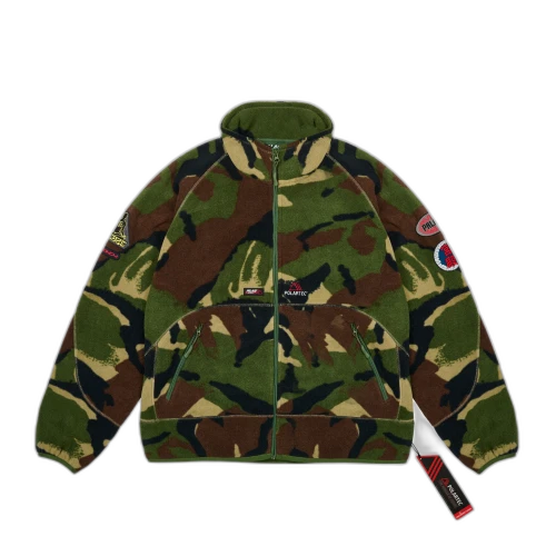 Palace Polartec Full Zip Funnel 'Woodland Camo'