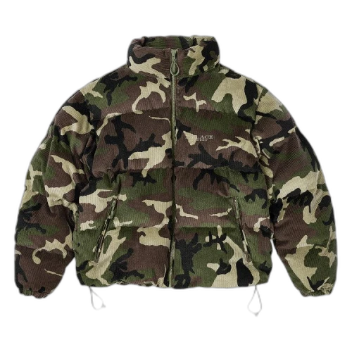 Palace Corduroy Puffa Jacket 'Camo'