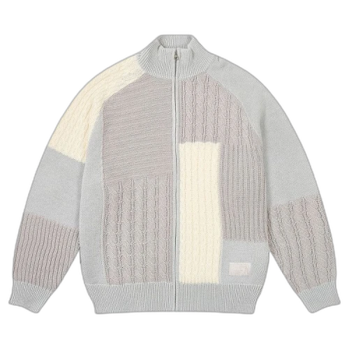 Palace Patchwork Zip Knit 'White'