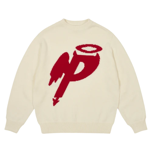 Palace P Wing Knit 'Soft White'