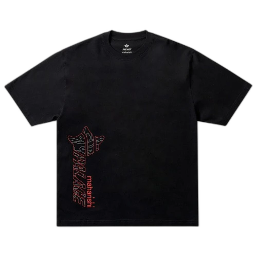 Palace x Maharishi Templea Star Kor Om T-Shirt 'Black'