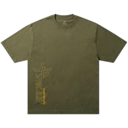 Palace x Maharishi Templea Star Kor Om T-Shirt 'Olive'