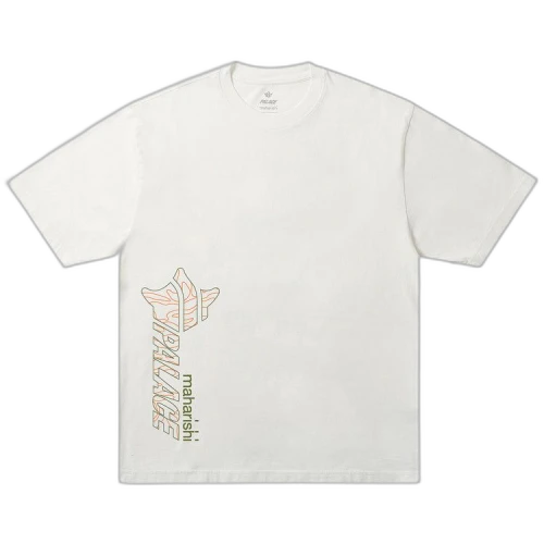Palace x Maharishi Templea Star Kor Om T-Shirt 'White'