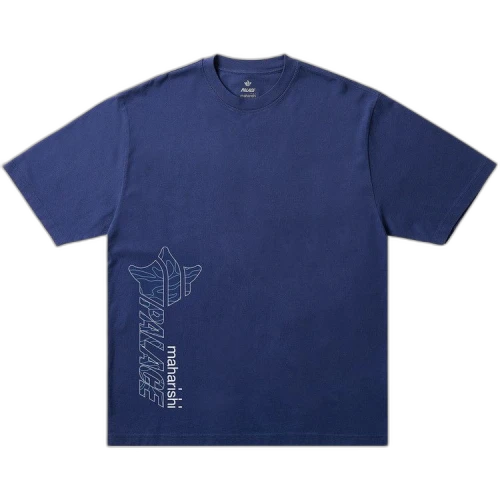 Palace x Maharishi Templea Star Kor Om T-Shirt 'Blue'