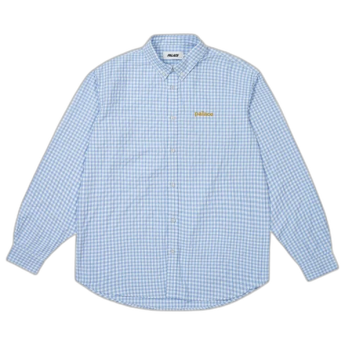 Palace Seersucker Oxford Shirt 'Blue Gingham'