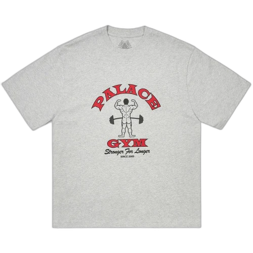 Palace Stronger For Longer T-Shirt 'Grey Marl'