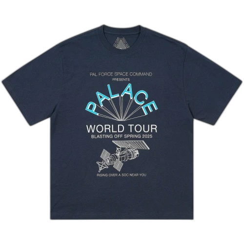 Palace World Tour T-Shirt 'Navy'