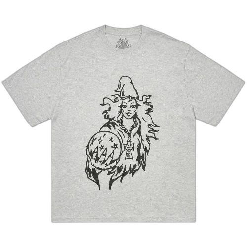 Palace Wiz T-Shirt 'Grey Marl'