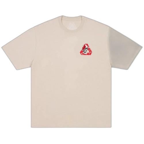 Palace P3 Skull T-Shirt 'Stoney Grey'