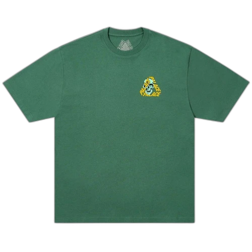 Palace P3 Skull T-Shirt 'Racey Green'