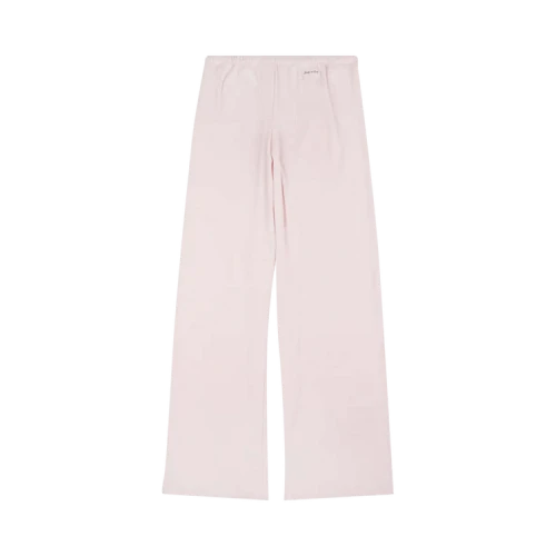 Sporty & Rich Signature Logo Ribbed House Pant 'Clear Pink Black'