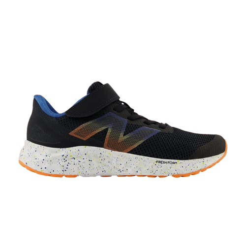 New Balance Fresh Foam Arishi v4 Bungee Lace Black Blue Agate Blaze Orange (PS)