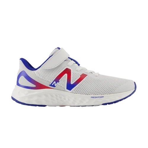 New Balance Fresh Foam Arishi v4 Bungee Lace Top Strap Little Kid 'Quartz Grey Team Royal'