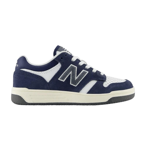 New Balance B480 Lace Little Kid 'White Navy'