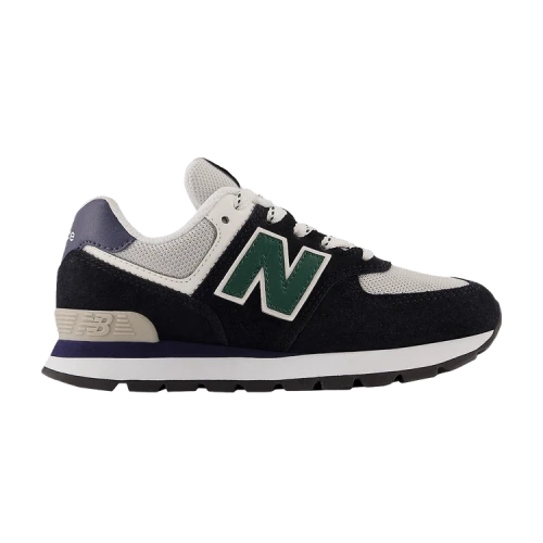 New Balance 574 Black Nightwatch Green PS