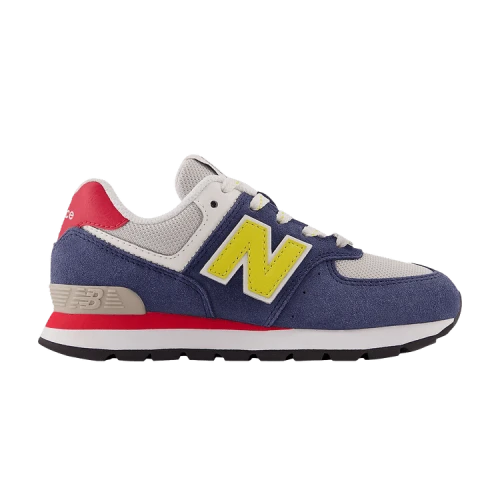 New Balance 574 Natural Indigo Yellow PS