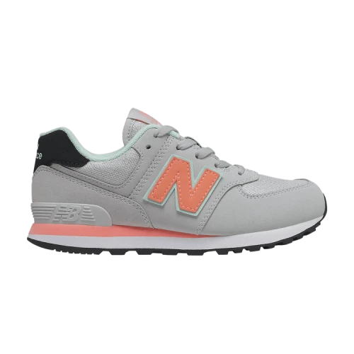 (GS) New Balance 574 'Fashion Metallic - Summer Fog Pink Mint'
