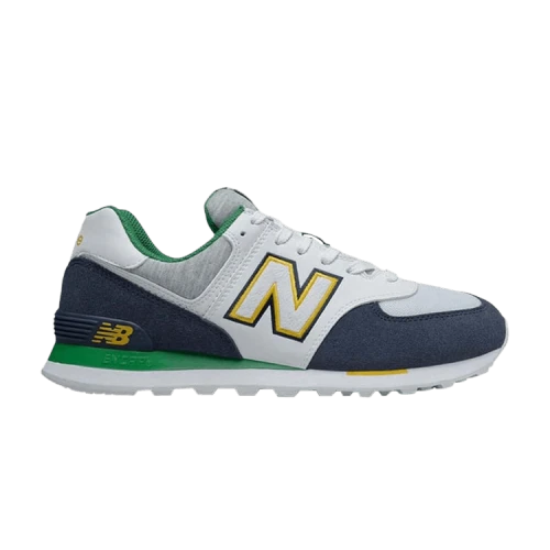 New Balance Kids' 574 Varsity Sport Blue/Green/Yellow