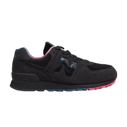 New Balance 574 Black Pink Blue PS