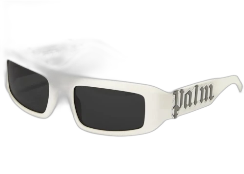 Palm Angels Kerman Logo Print Sunglasses White (PERI044F23PLA0010107)